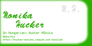 monika hucker business card